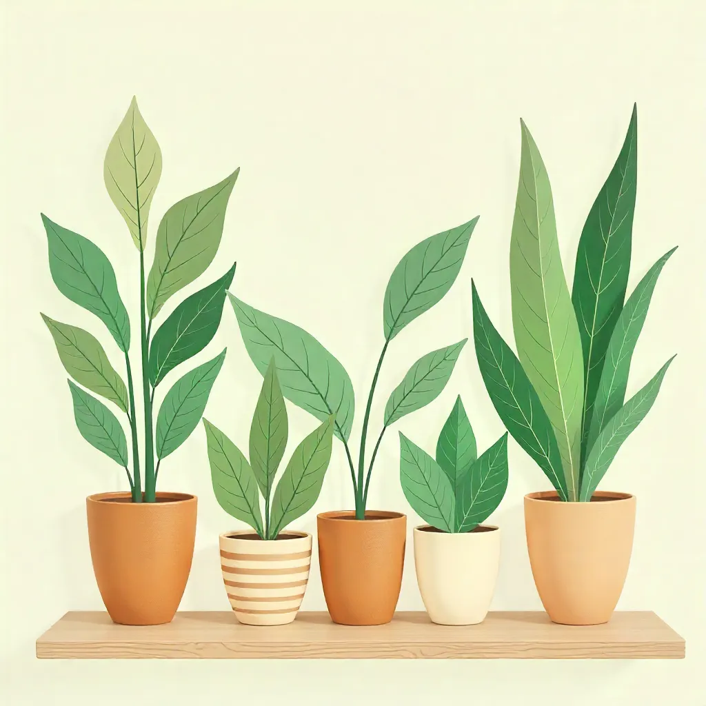 Arranged plant collection for air quality